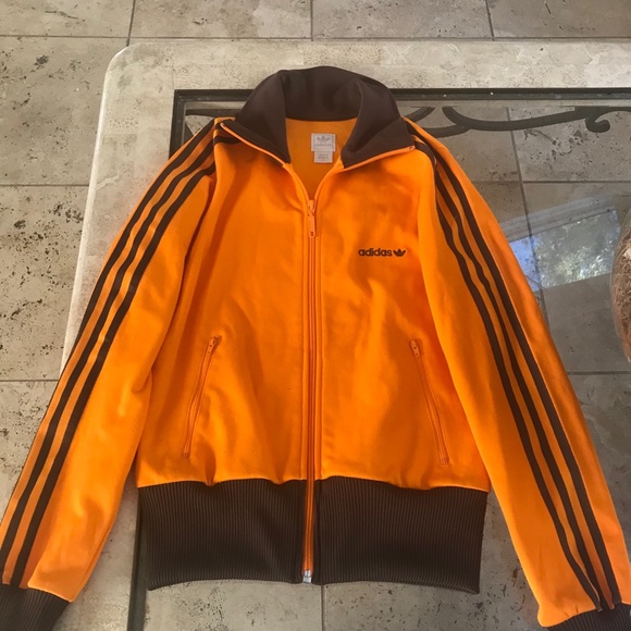 adidas orange jacket